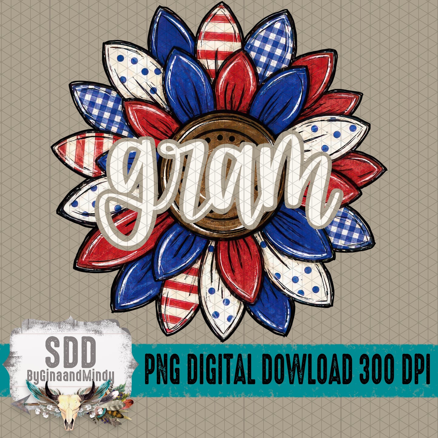 Patriotic Sunflower Collection; Gram