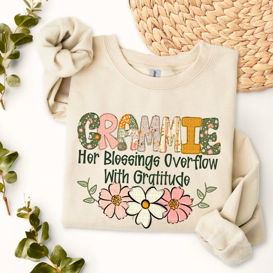 Boho Floral; Grammie