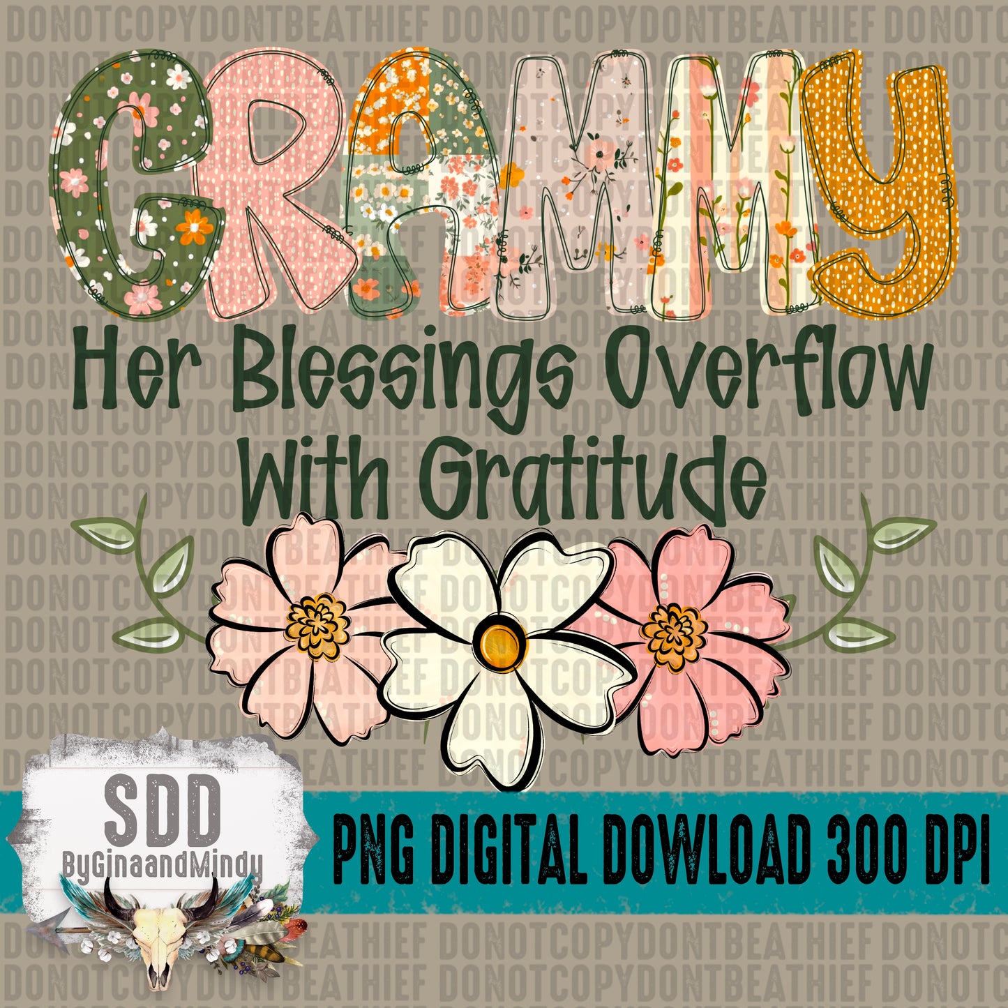 Boho Floral; Grammy