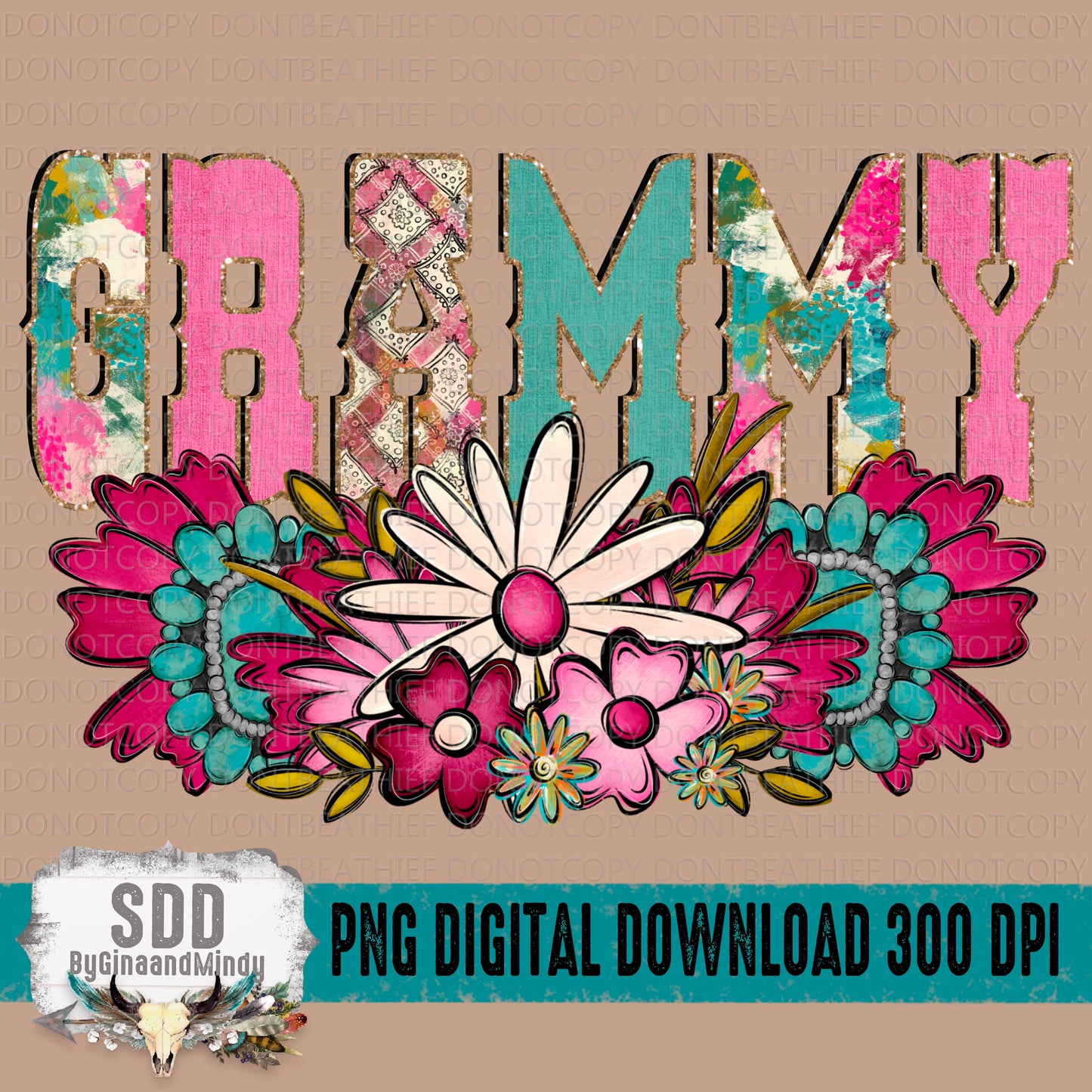 Western Floral Title Name Grammy