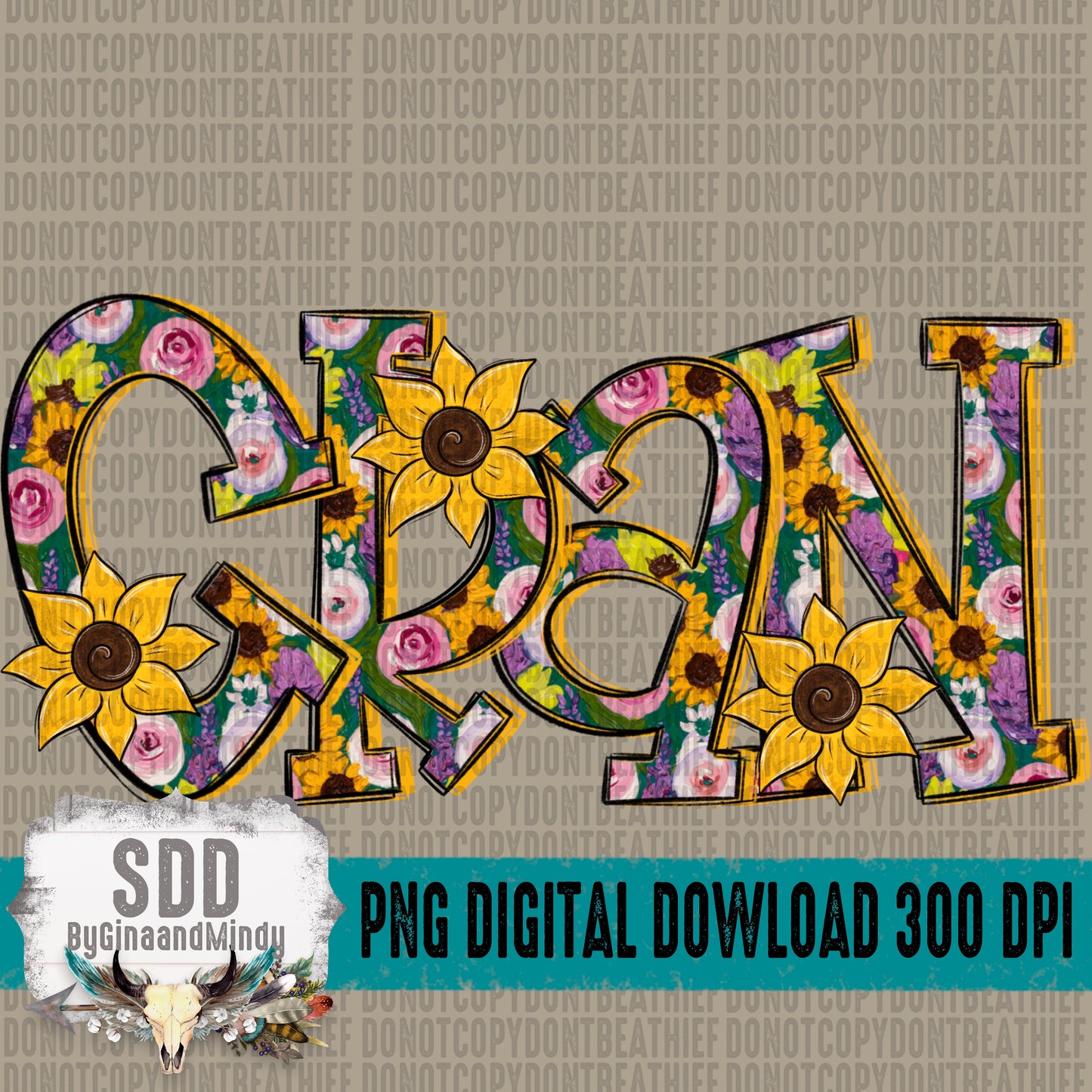 Floral Sunflowers; Gran