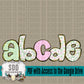 Grandmillenial Christmas Alpha (4 Sets Uppercase & Lowercase, 0-9, + Special Characters)