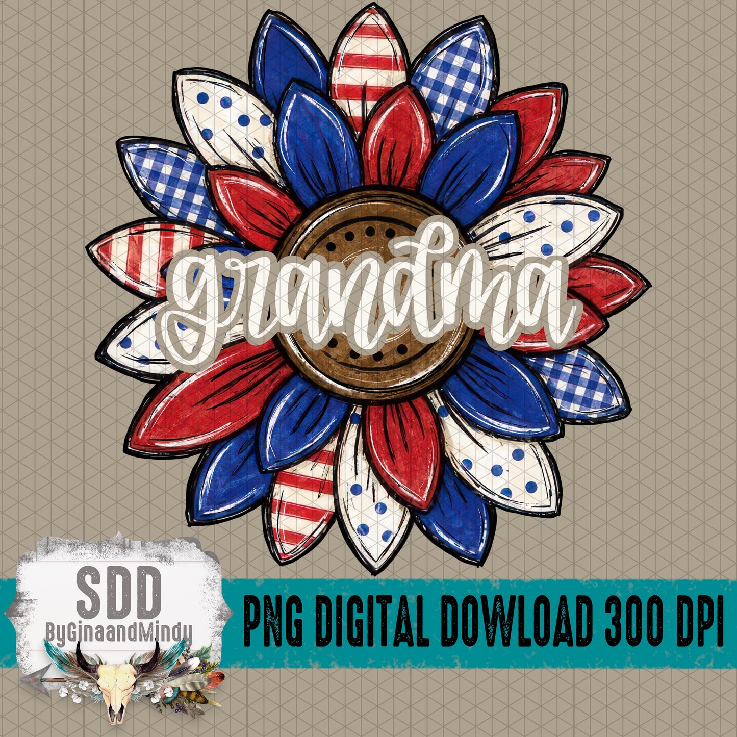 Patriotic Sunflower Collection; Grandma