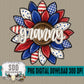 Patriotic Sunflower Collection; Granny