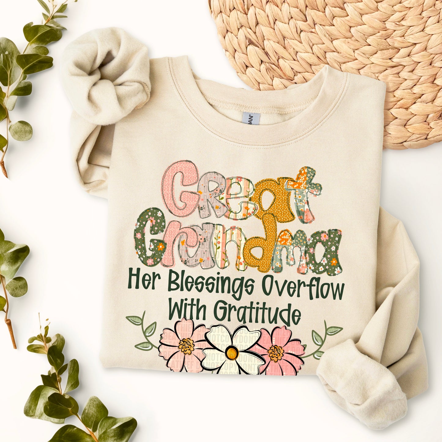 Boho Floral; Great Grandma
