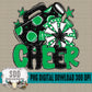 Cheer Bundle; Green & Black