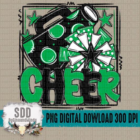 Cheer Bundle; Green & Black