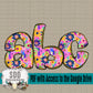Groovin' Doodle Alpha Set (1 Set Uppercase & Lowercase, 0-9, + Special Characters)