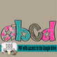 Grunge Stars Doodle Alpha (4 Sets Uppercase & Lowercase, 0-9, + Special Characters)