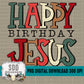 Happy Birthday Jesus Doodle Letters