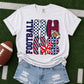 School Initials Football Custom