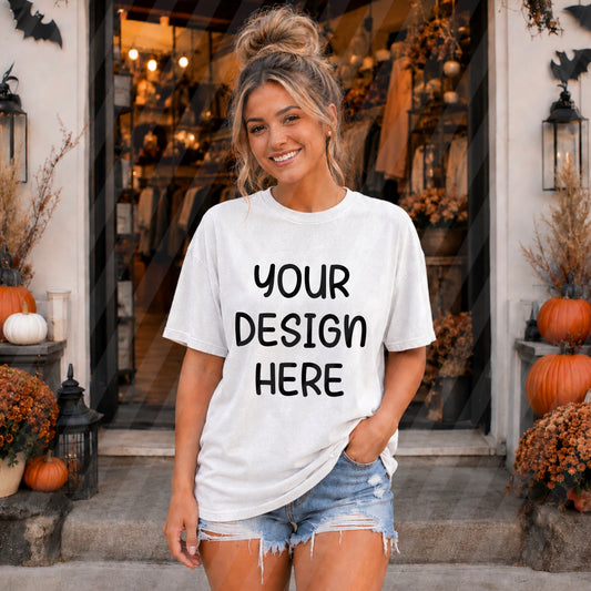 White Halloween Digital Mockup