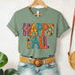 Happy Fall Grunge Doodle Letters