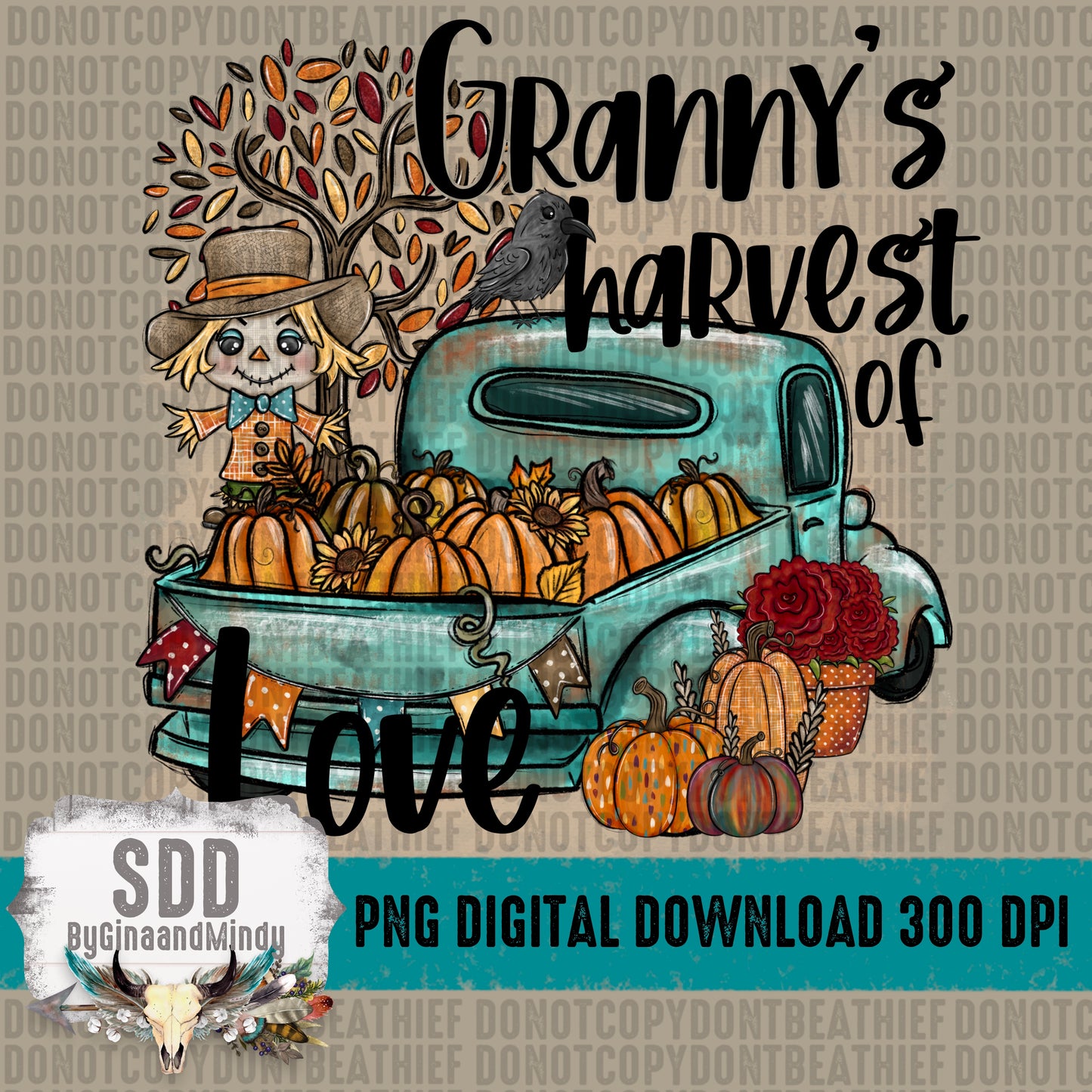 Granny's Harvest of Love (Personalization Optional)