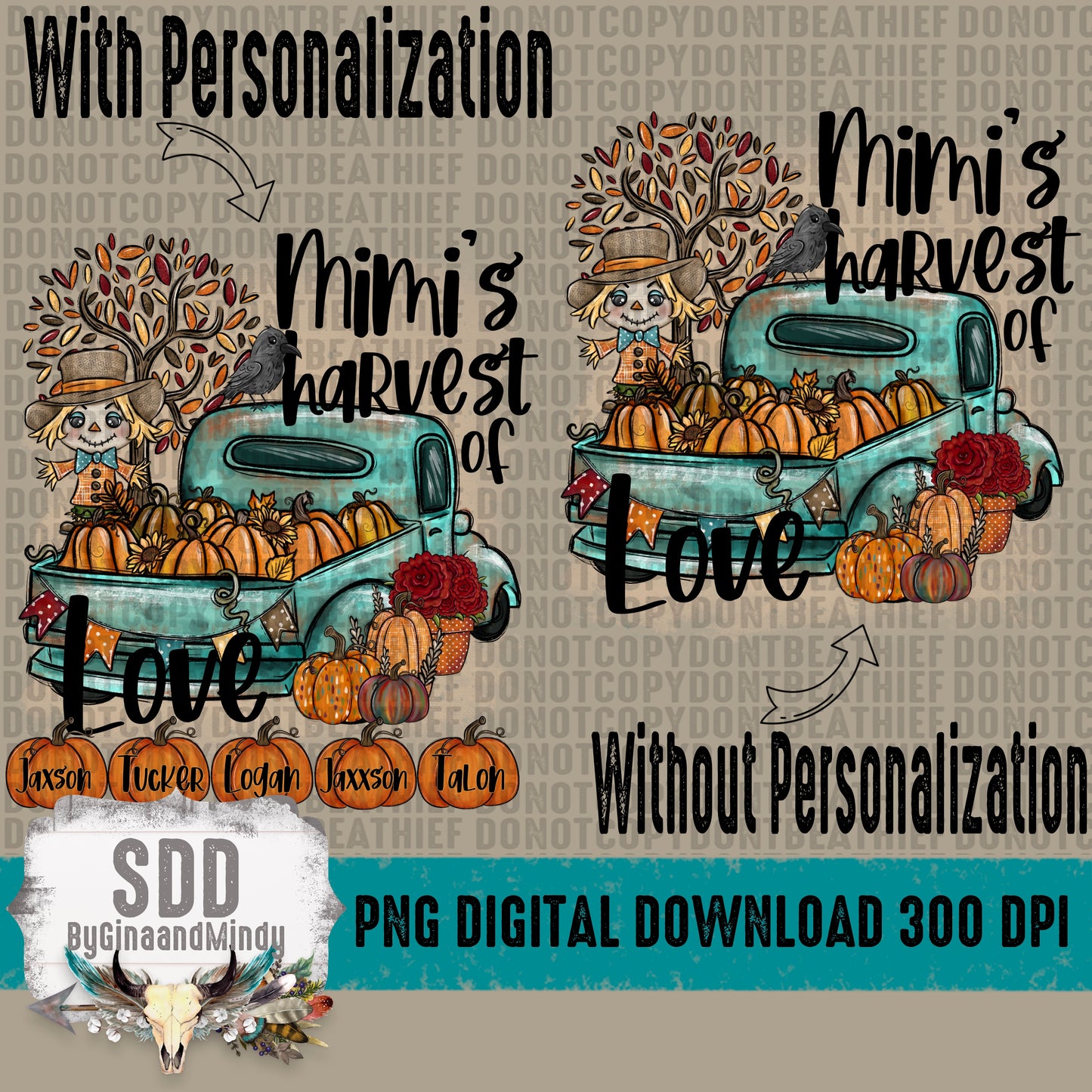 Mimi's Harvest of Love (Personalization Optional)