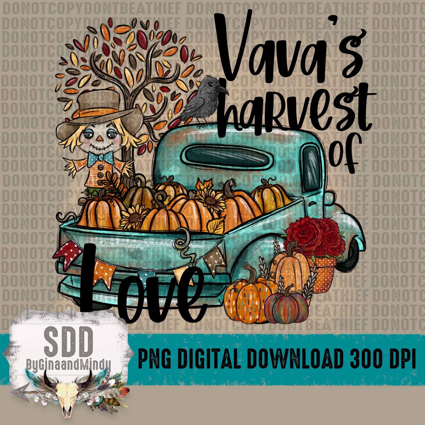 Vava's Harvest of Love (Personalization Optional)