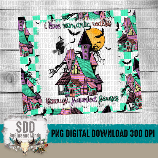Haunted House 20oz Digital Tumbler