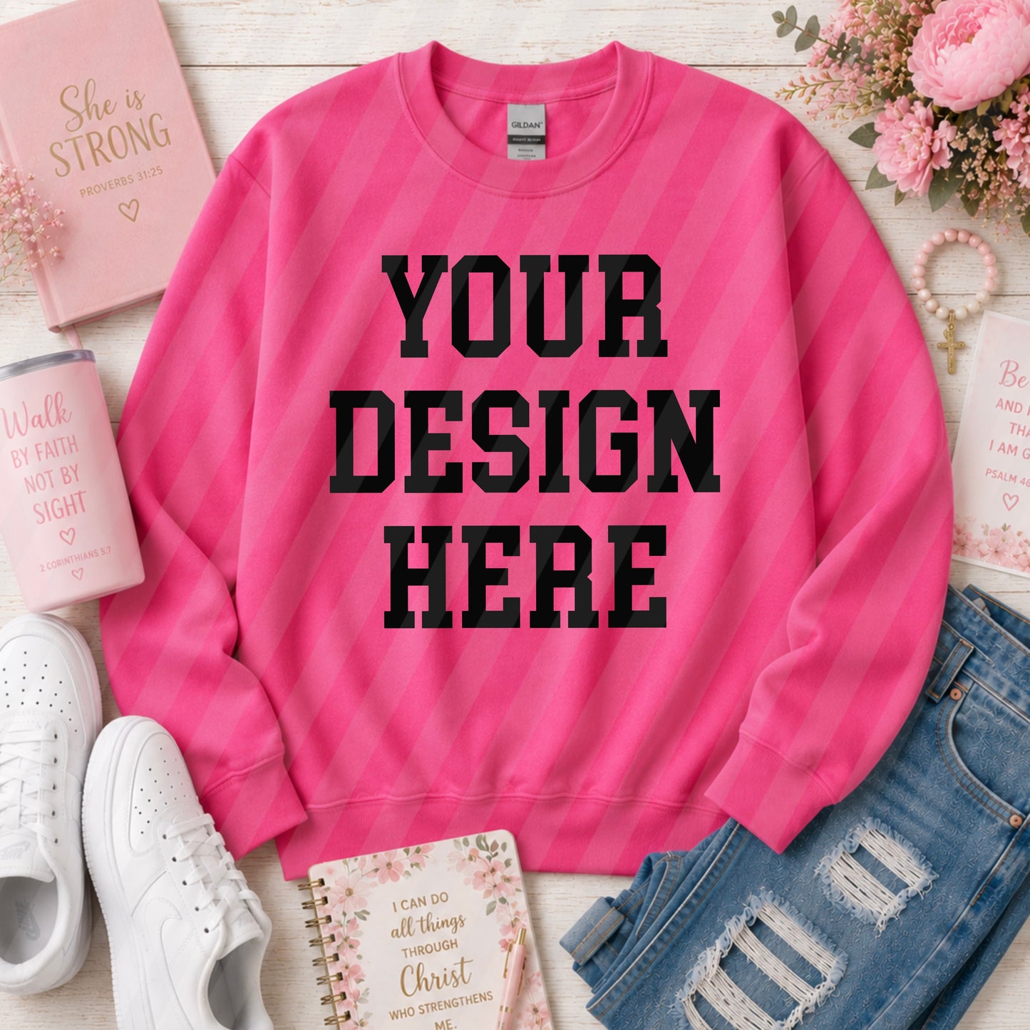 Heliconia Crew Sweatshirt (Faith/Christian)