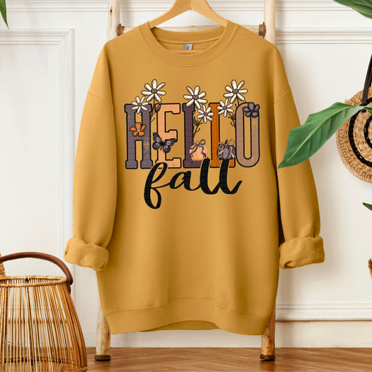 Hello Fall Doodle Florals