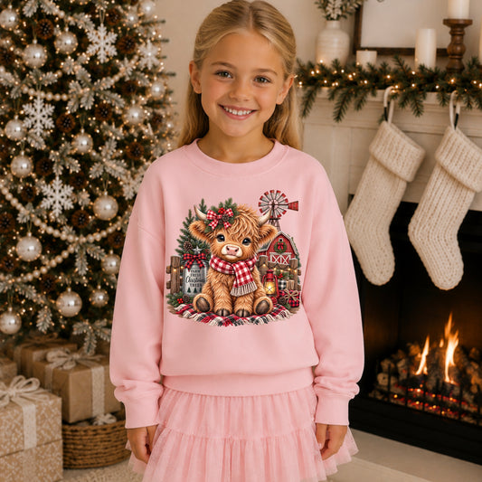 Christmas Highland Cow