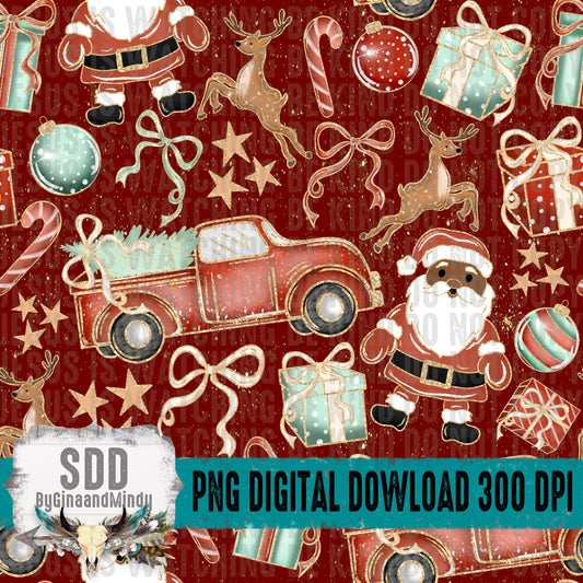 Ho Ho Ho Seamless Bundle; Dark Skin