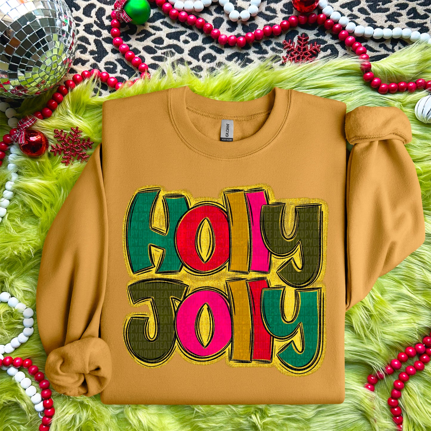 Holly Jolly Doodle Letters