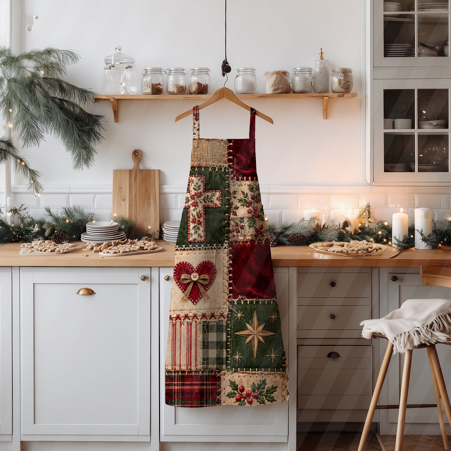 A Homespun Christmas Digital Paper BUNDLE (Not Seamless)
