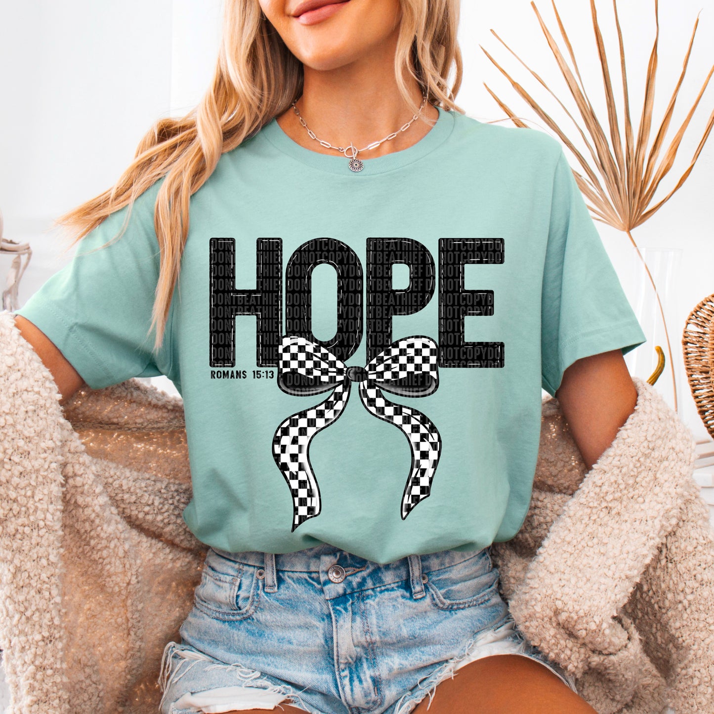 Hope; Checkered Bow