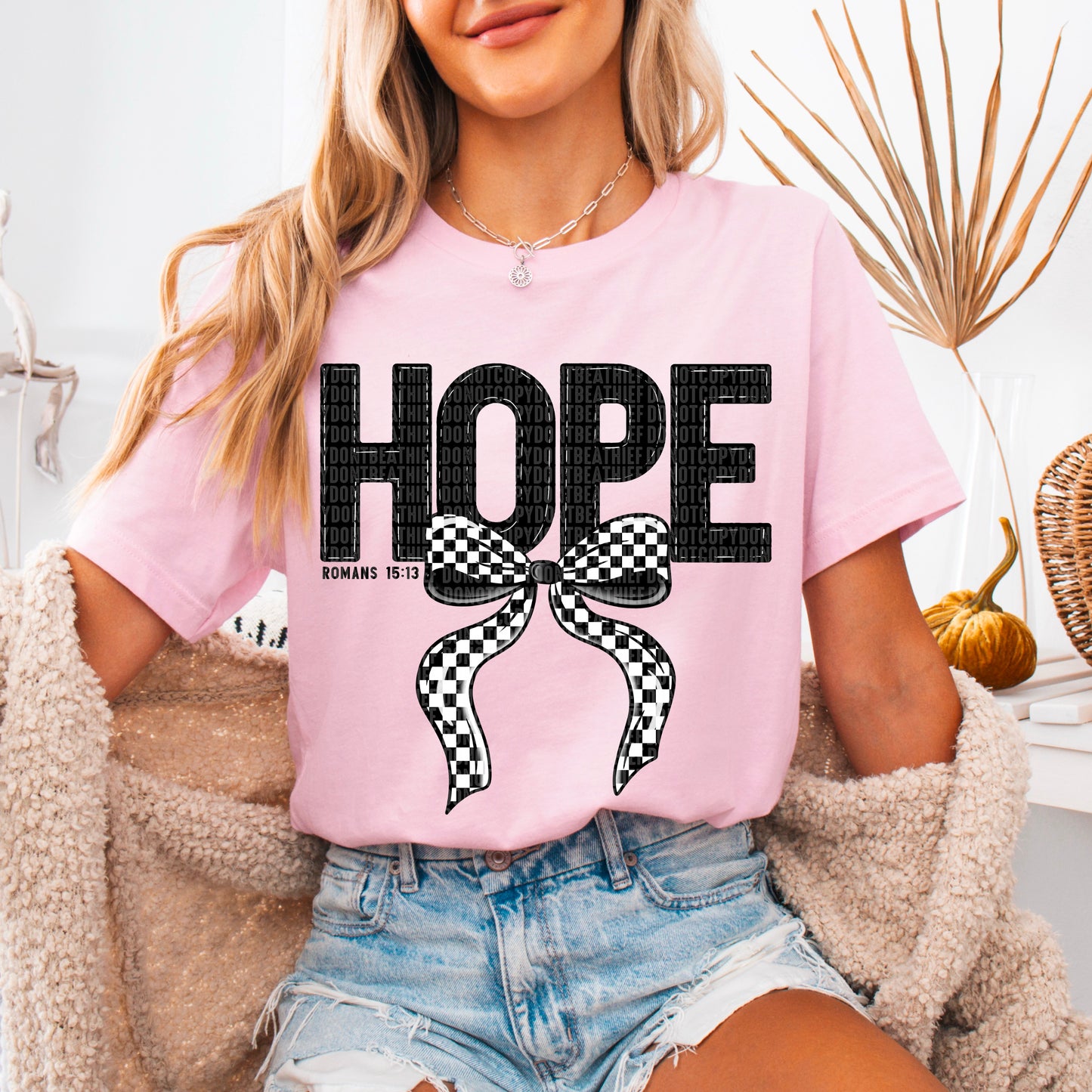 Hope; Checkered Bow