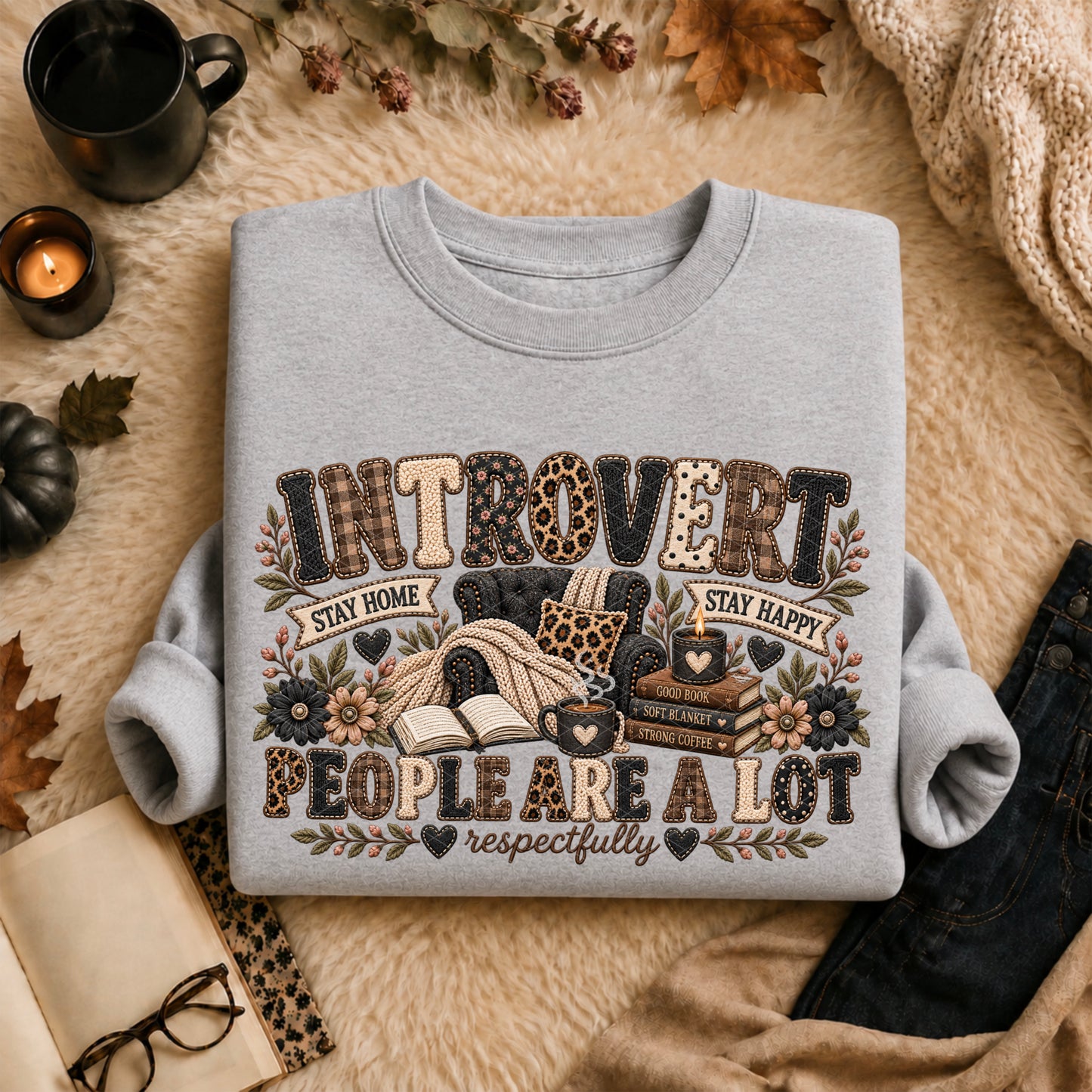 Introvert Faux Embroidery