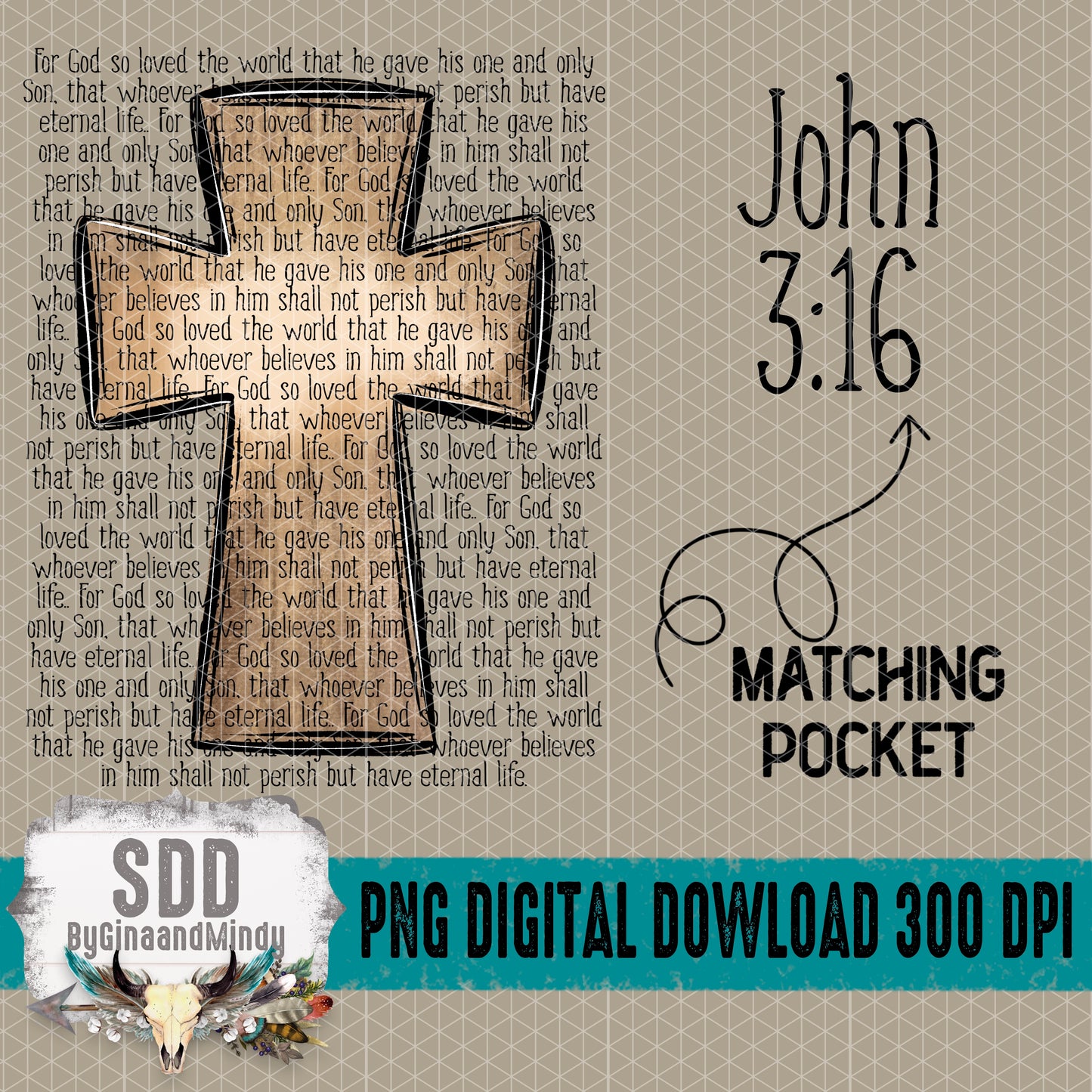 John 3:16 Bundle; Front & Back