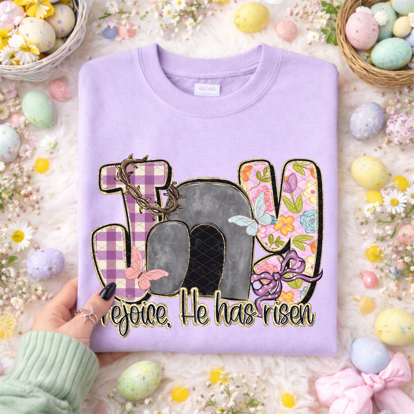 JOY rejoice, He has risen