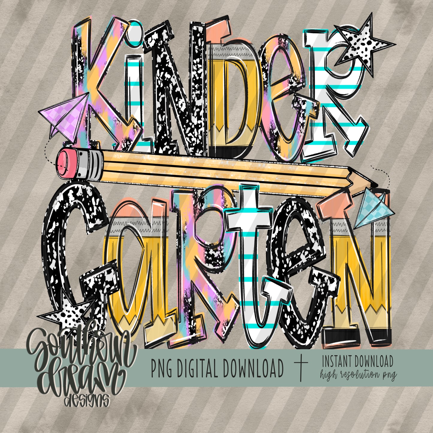 School Doodle Collection; Kindergarten