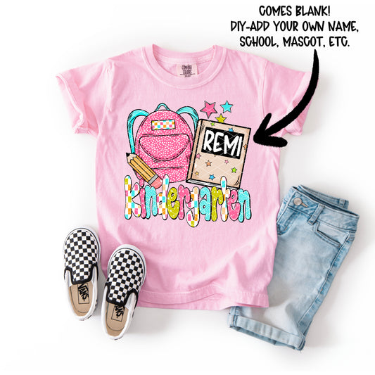 Backpack DIY Collection; Kindergarten Girl