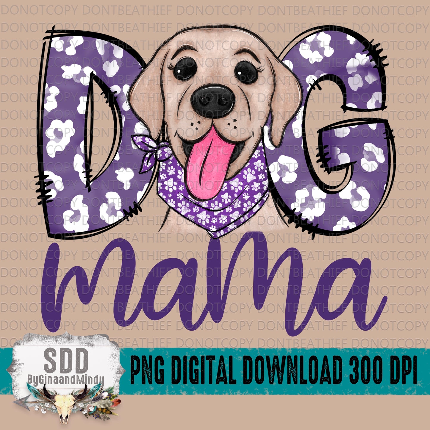 Dog Mama Girl Lab