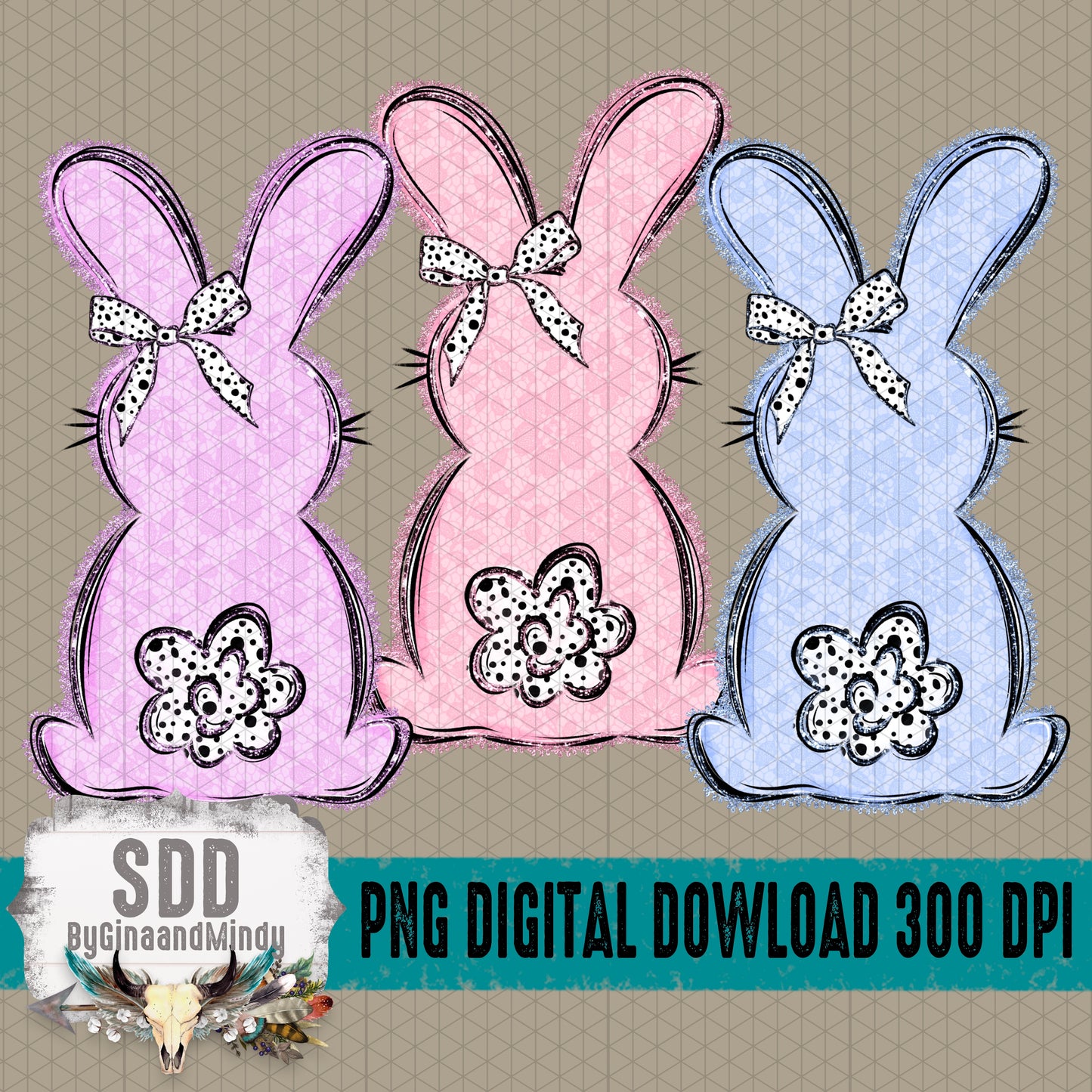 Faux Lace Bunnies