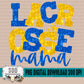 Lacrosse Mama Bundle With Stars; Blue and Yellow Gold