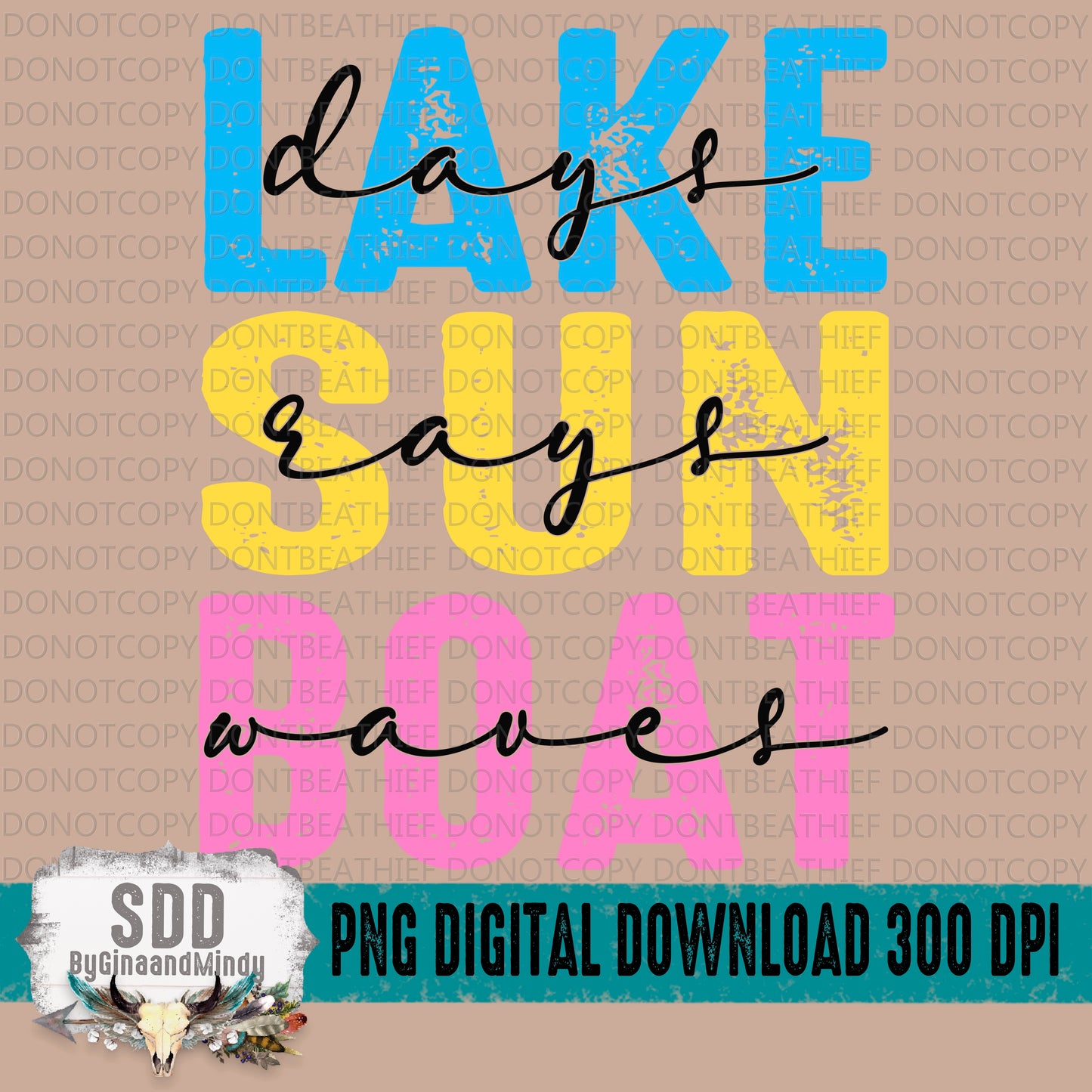 Lake Day, Sun Rays, Boat Days Bundle