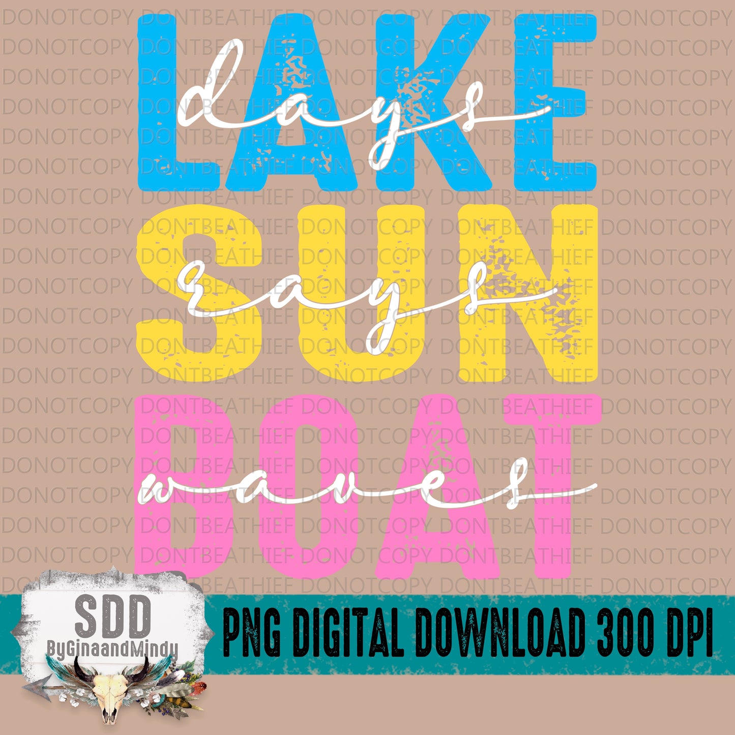 Lake Day, Sun Rays, Boat Days Bundle