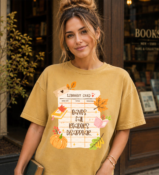 leaves fall. readers disappear.