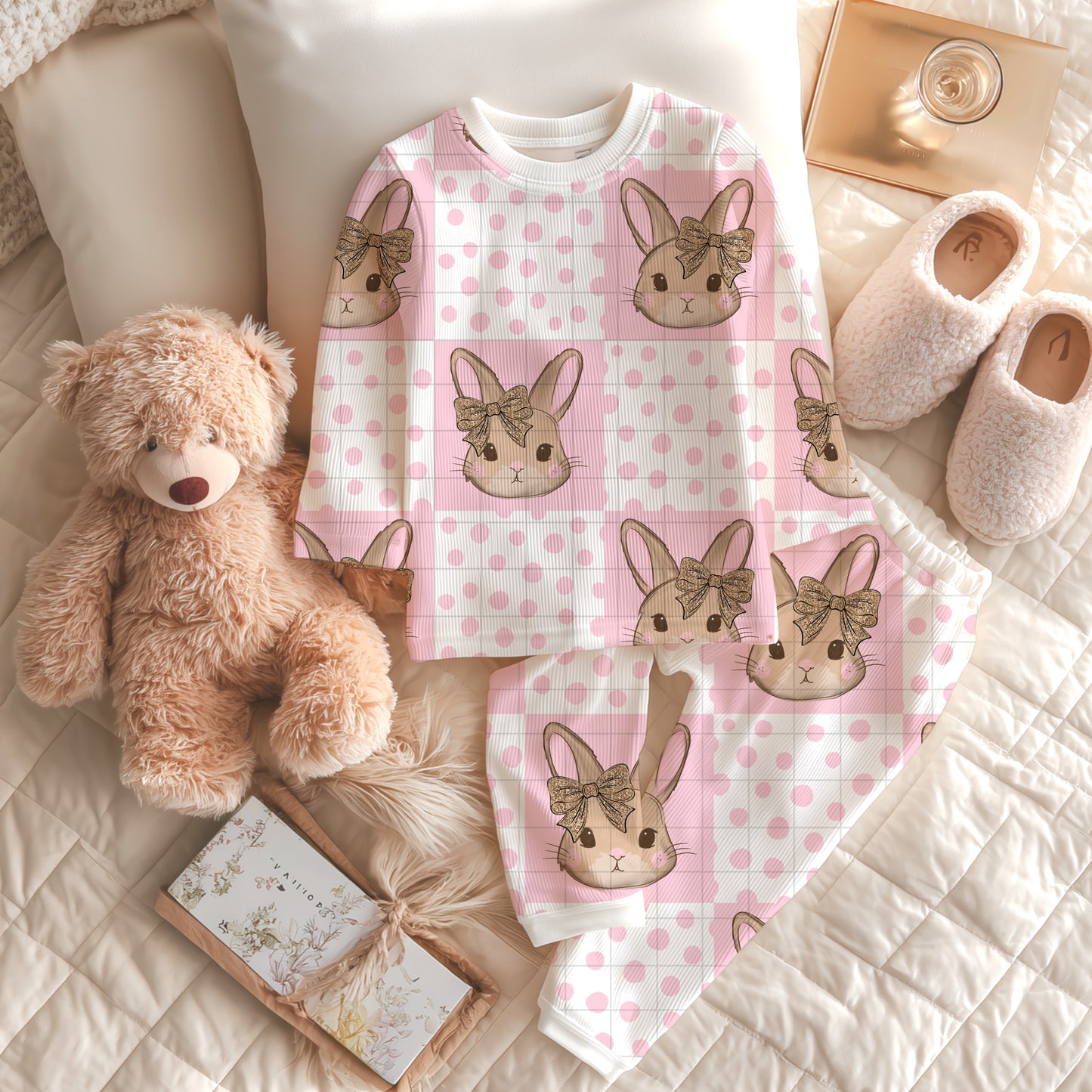 Leopard Bow Bunny Seamless Bundle