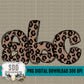 Floral & Leopard Mash Up Doodle Letters (2 Sets Uppercase & Lowercase Only)