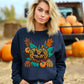 Leopard Pumpkin Faux Embroidery