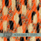 Halloween Leopard Pumpkin Splash Digital Paper (Not Seamless)