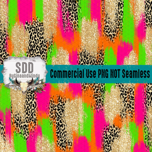Leopard Brush Strokes Paper (Not Seamless)