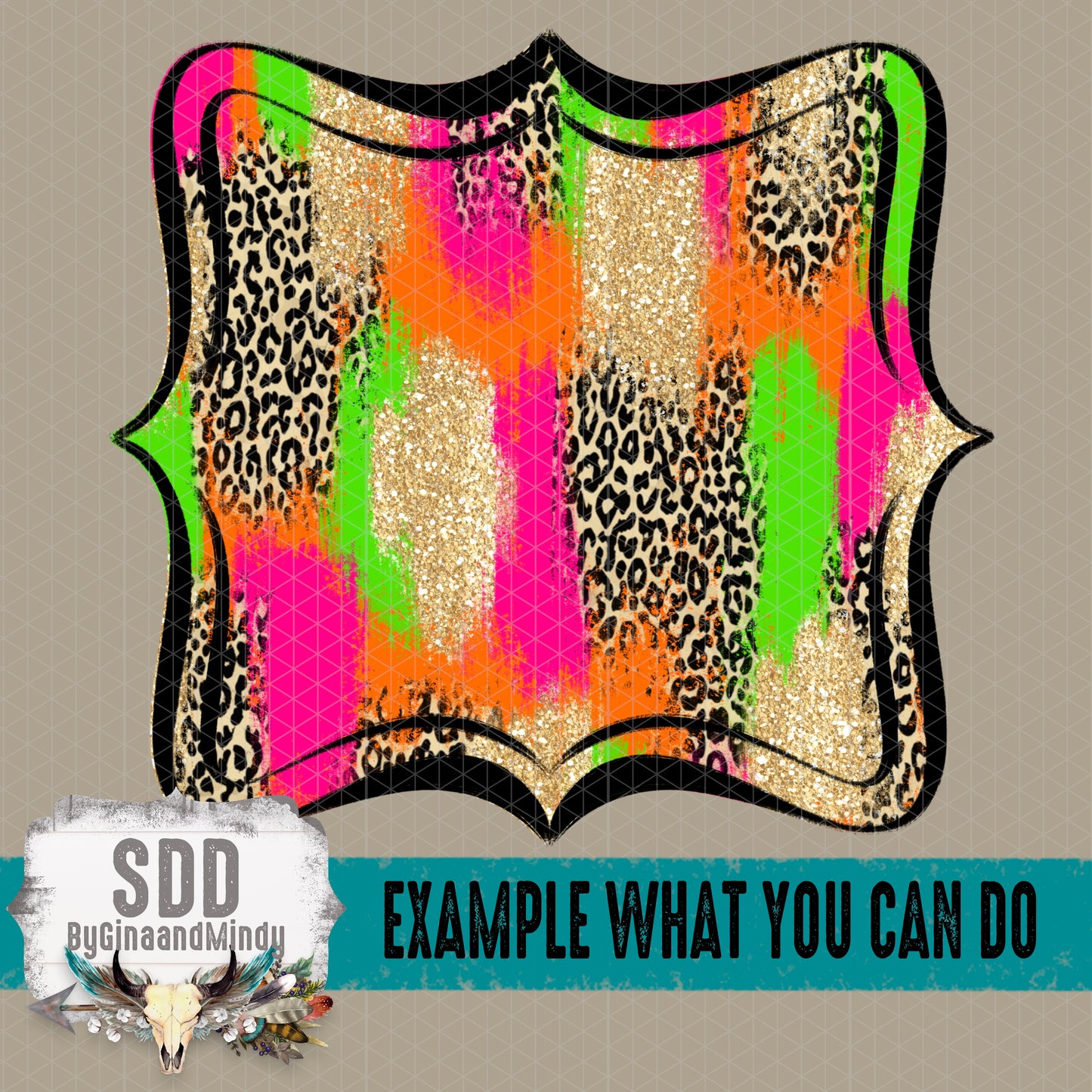 Leopard Brush Strokes Paper (Not Seamless)