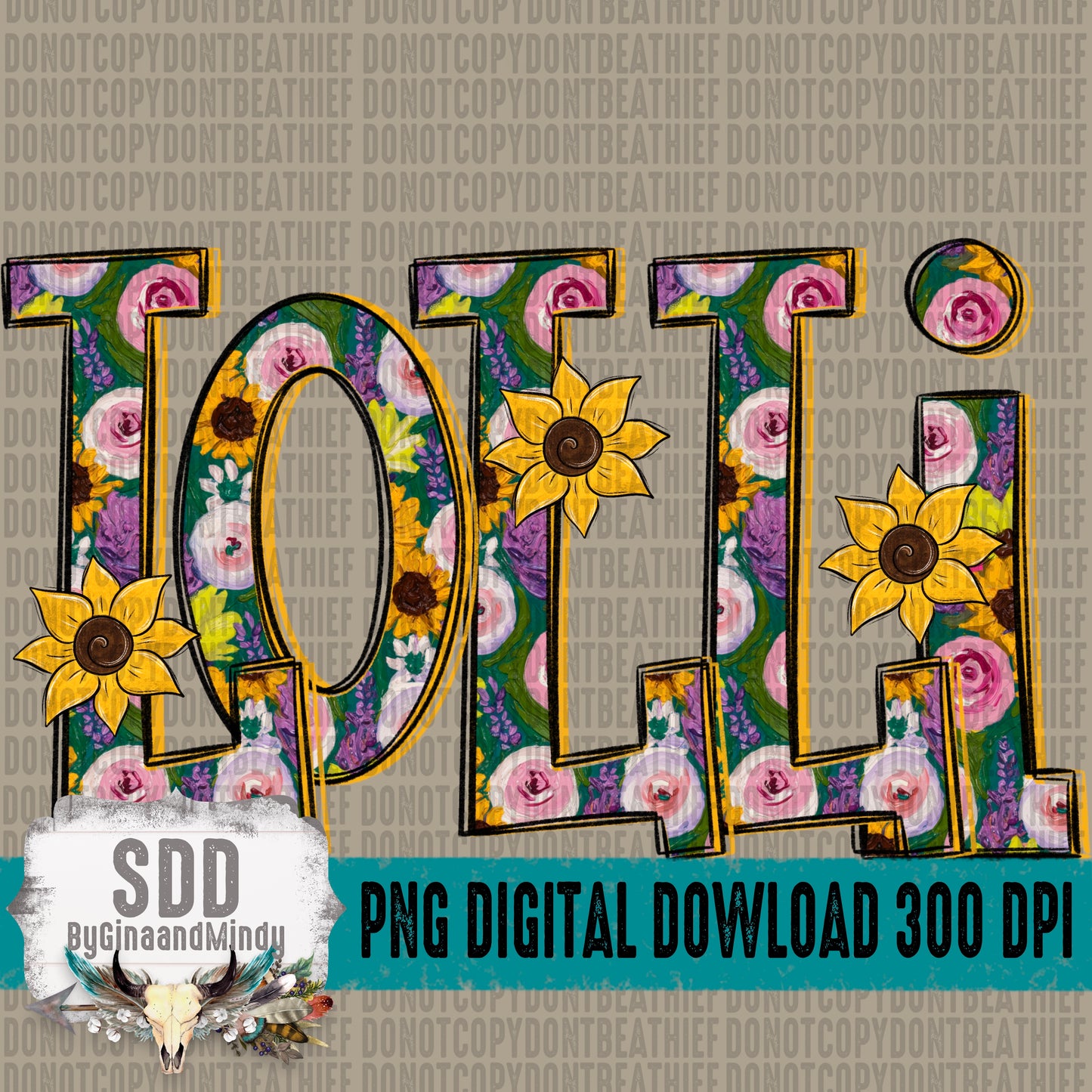 Floral Sunflowers; Lolli