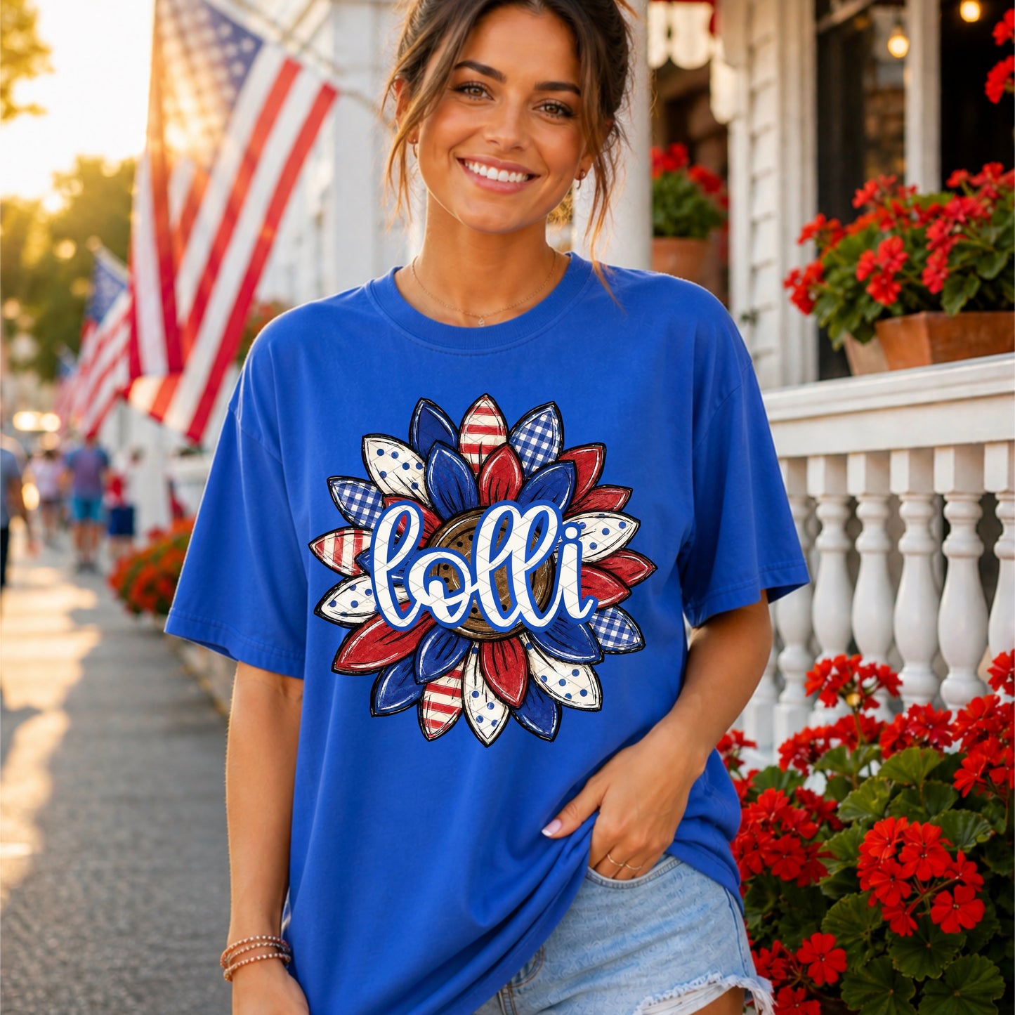 Patriotic Sunflower Collection; Lolli