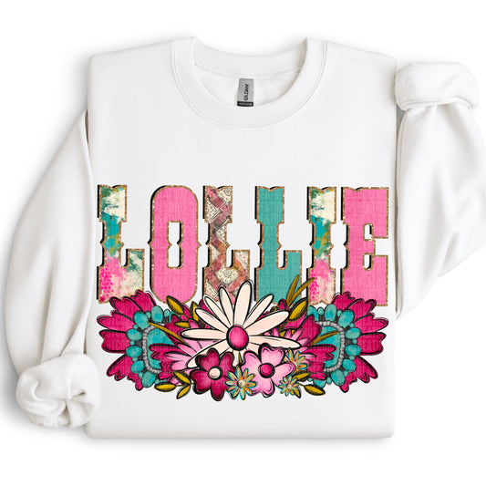Western Floral Title Name Lollie