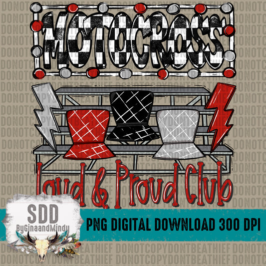 Motocross Loud & Proud (Red|Checkered)